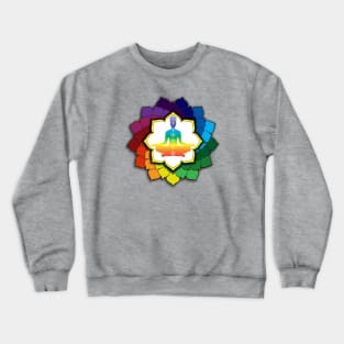 Floral Meditation Mandala Crewneck Sweatshirt